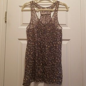 Aerie sheer floral flowy tank!